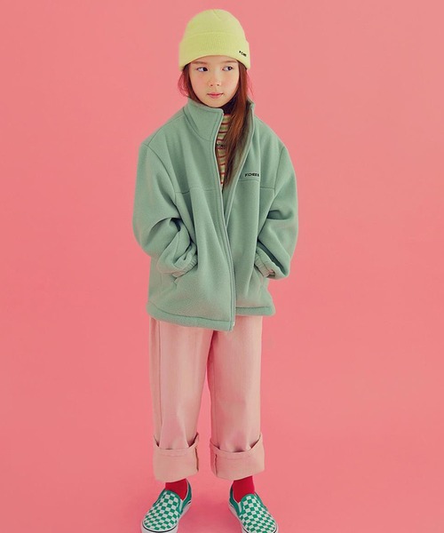 aBity select(アビティセレクト)の「【ピーチーズ】ジュニア パステルカラー ポケット刺しゅう ストレートパンツ(チノパンツ・キッズ・ピンク・160)」の3枚目の写真