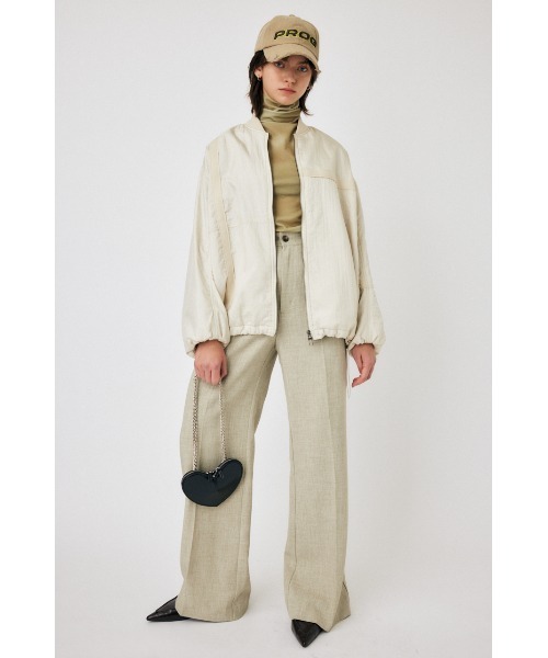 MOUSSY（マウジー）の「CENTER PRESS FLARE パンツ（その他パンツ・レディース・グレー/ブラック/ベージュ・2/1）」の5枚目の写真