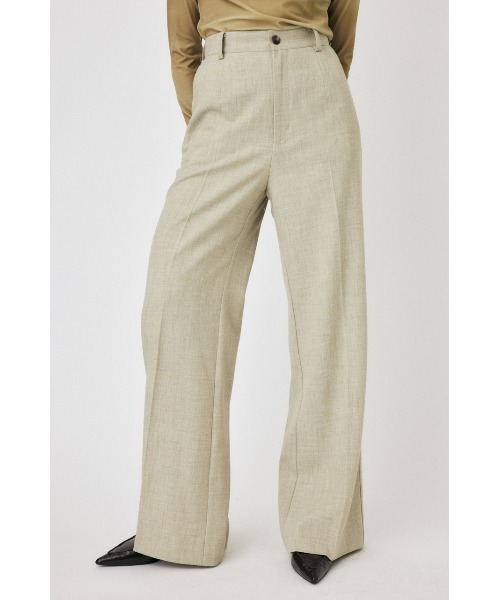 MOUSSY（マウジー）の「CENTER PRESS FLARE パンツ（その他パンツ・レディース・グレー/ブラック/ベージュ・2/1）」の7枚目の写真