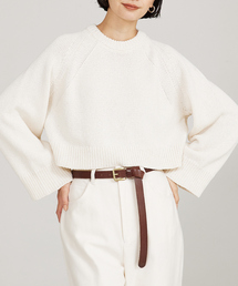 qualite | ＜ITALY＞コンパクトローゲージニット(ニット/セーター)