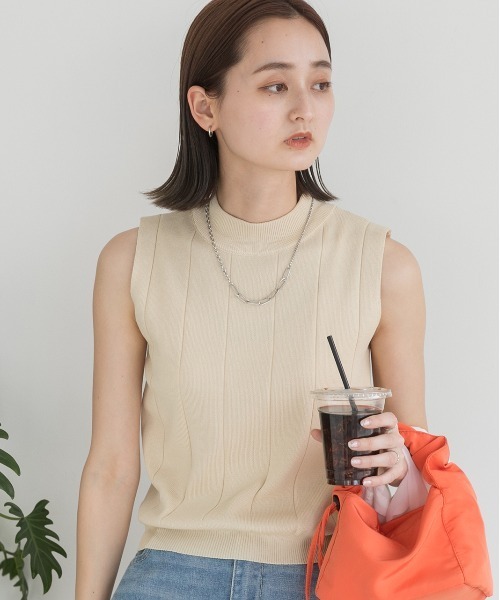 BRIEFING ノースリーブ モックネック S 未使用品 ☆美品☆BRIEFING バイカラー ノースリーブ モックネック サイズ