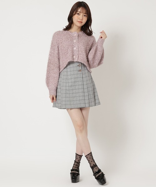 REDYAZEL(レディアゼル)の「ポップコーンフェザーショートカーディガン(カーディガン/ボレロ・レディース・ピンク/ライトグレー/オフホワイト・FREE)」の22枚目の写真