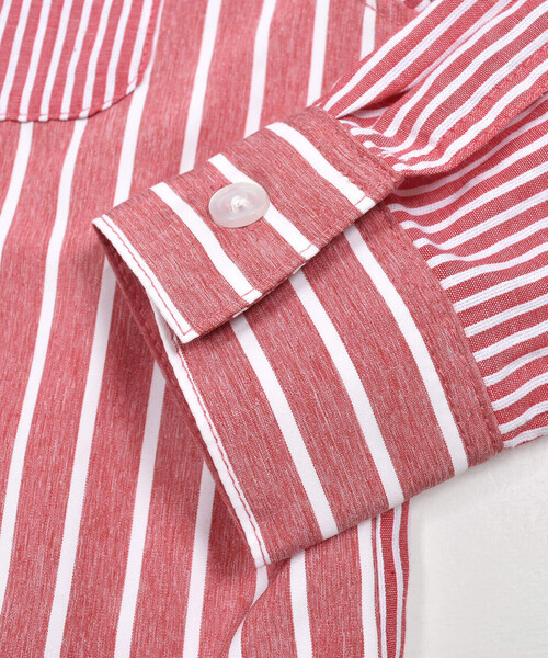 Noeil aime BeBe(ノイユエイムベベ)の「シャンブレーMIXストライプシャツ&ベストセット(80~130cm)(シャツ/ブラウス・キッズ・ブルー系その他/レッド系その他・120cm/110cm/130cm/100cm/90cm/80cm)」の15枚目の写真