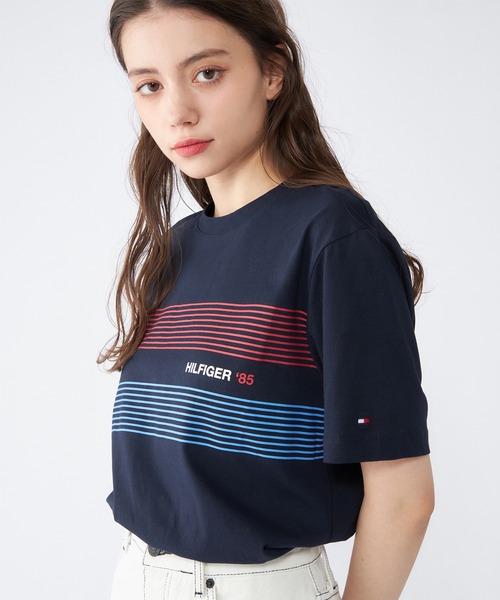 関税送料込♪ クラシック フィット ストライプ T シャツ classicalelf tシャツ 大人可愛いの新定番。袖リンガーボート