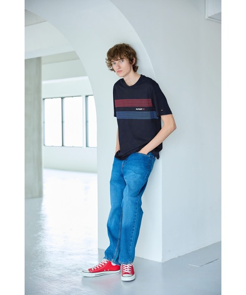関税送料込♪ クラシック フィット ストライプ T シャツ classicalelf tシャツ 大人可愛いの新定番。袖リンガーボート