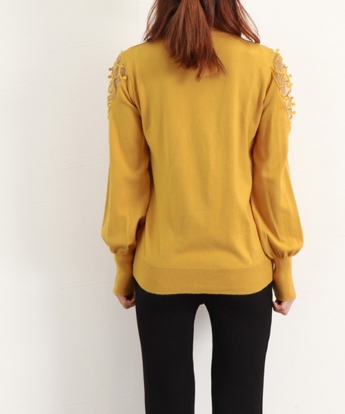 Miniministore(ミニミニストア)の「ニットトップス レディース 韓国ニット秋(ニット/セーター・レディース・ベージュ/イエロー/ブラック・FREE)」の10枚目の写真