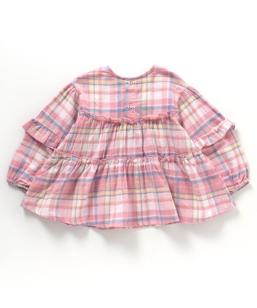 BREEZE（ブリーズ）の「【リンク】ティアードチュニック（チュニック・キッズ・レモンイエロー/ピンク・90/120/100/110/80/130/140）」の6枚目の写真