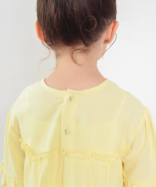 BREEZE（ブリーズ）の「【リンク】ティアードチュニック（チュニック・キッズ・レモンイエロー/ピンク・90/120/100/110/80/130/140）」の7枚目の写真