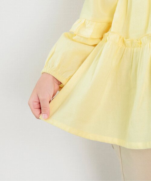 BREEZE（ブリーズ）の「【リンク】ティアードチュニック（チュニック・キッズ・レモンイエロー/ピンク・90/120/100/110/80/130/140）」の8枚目の写真