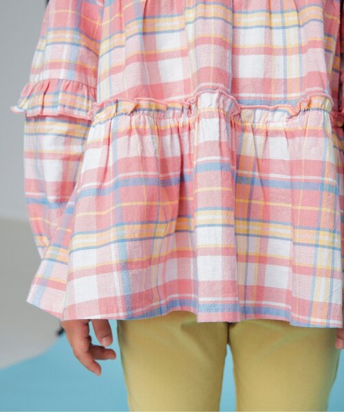 BREEZE（ブリーズ）の「【リンク】ティアードチュニック（チュニック・キッズ・レモンイエロー/ピンク・90/120/100/110/80/130/140）」の10枚目の写真