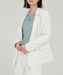 qualite | 【セットアップ対応】マットサテンダブルジャケット(テーラードジャケット)