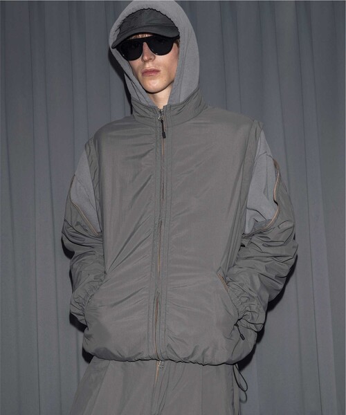 monkey time モンキータイム ワッシャー タフタ ミリタリージャケット 中古・古着通販】MONKEY TIME (モンキータイム) パデッド プリマ