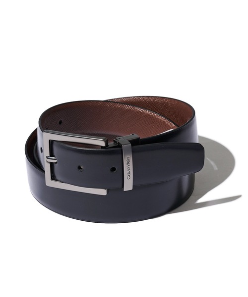 Calvin Klein（カルバン・クライン）の「【Calvin Klein/カルバンクライン】Reversible Belt / リバーシブルレザーベルト（ベルト・メンズ・ブラック系2/ブラック系5/ブラック系3/ブラック系1/ブラック系4/ブラック系7/ブラック系6・FREE）」の3枚目の写真