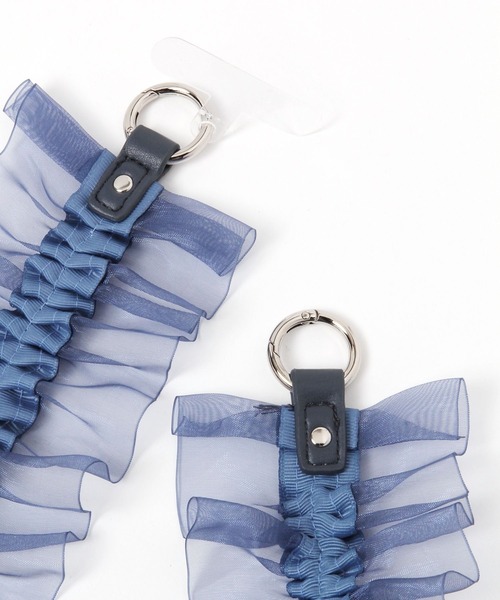 LAKOLE（ラコレ）の「チュールラッフルショルダー2 / 100480（スマホグッズ・レディース・ブラック/ブルー/ライトグレー/カーキ/ライトブルー/ネイビー・FREE）」の8枚目の写真