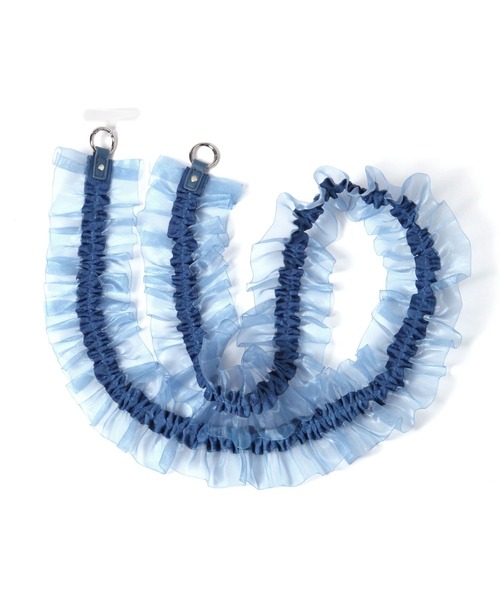 LAKOLE（ラコレ）の「チュールラッフルショルダー2 / 100480（スマホグッズ・レディース・ブラック/ブルー/ライトグレー/カーキ/ライトブルー/ネイビー・FREE）」の14枚目の写真