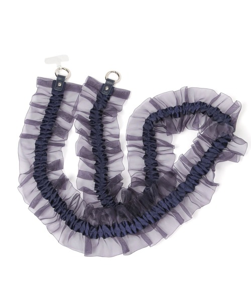 LAKOLE（ラコレ）の「チュールラッフルショルダー2 / 100480（スマホグッズ・レディース・ブラック/ブルー/ライトグレー/カーキ/ライトブルー/ネイビー・FREE）」の16枚目の写真