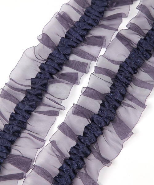 LAKOLE（ラコレ）の「チュールラッフルショルダー2 / 100480（スマホグッズ・レディース・ブラック/ブルー/ライトグレー/カーキ/ライトブルー/ネイビー・FREE）」の17枚目の写真