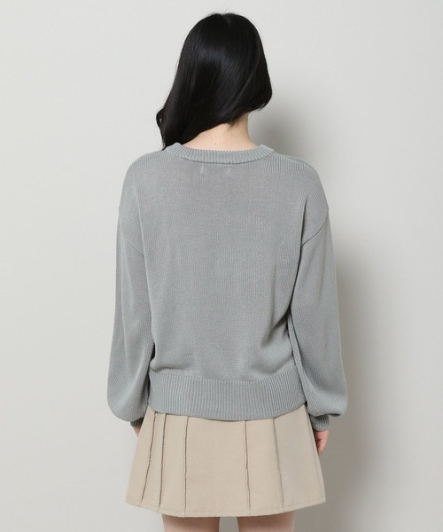 3.3 Field Trip (3.3フィールドトリップ)の「3.3 Field Trip/カラーロゴニット 2103066(ニット/セーター・レディース・ベージュ/グレー・FREE)」の14枚目の写真