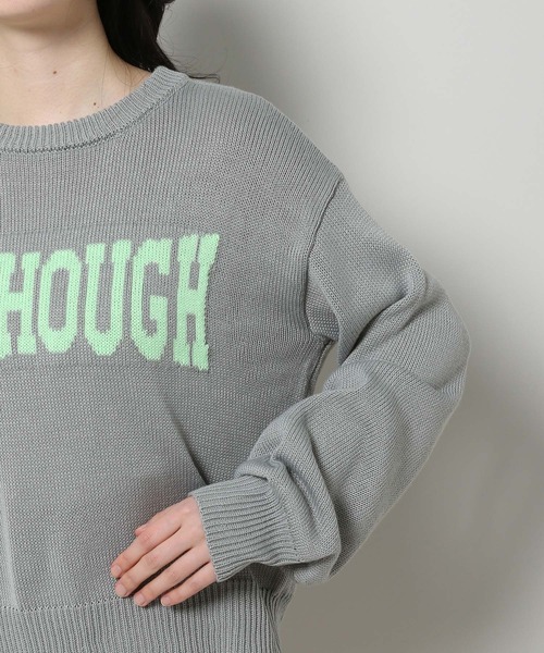 3.3 Field Trip (3.3フィールドトリップ)の「3.3 Field Trip/カラーロゴニット 2103066(ニット/セーター・レディース・ベージュ/グレー・FREE)」の16枚目の写真