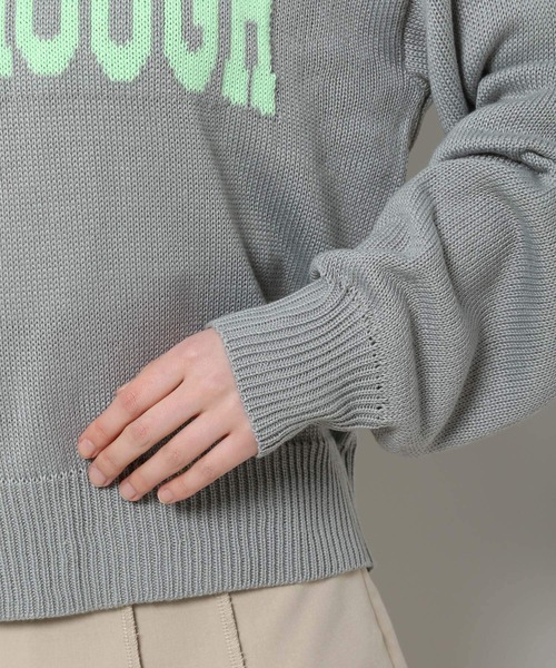 3.3 Field Trip (3.3フィールドトリップ)の「3.3 Field Trip/カラーロゴニット 2103066(ニット/セーター・レディース・ベージュ/グレー・FREE)」の17枚目の写真