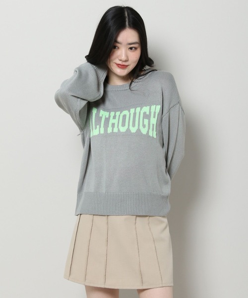 3.3 Field Trip (3.3フィールドトリップ)の「3.3 Field Trip/カラーロゴニット 2103066(ニット/セーター・レディース・ベージュ/グレー・FREE)」の9枚目の写真