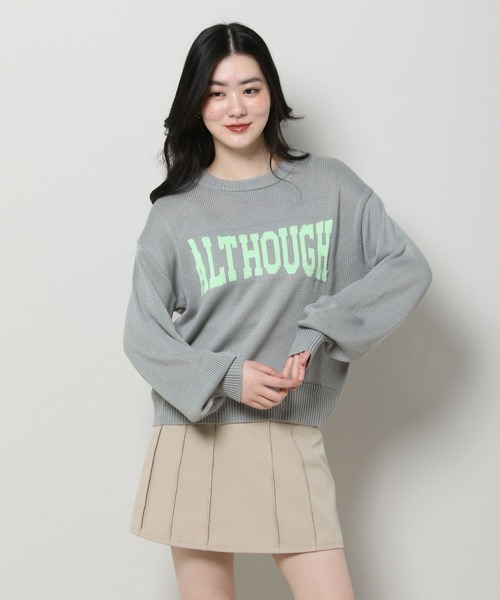 3.3 Field Trip (3.3フィールドトリップ)の「3.3 Field Trip/カラーロゴニット 2103066(ニット/セーター・レディース・ベージュ/グレー・FREE)」の10枚目の写真