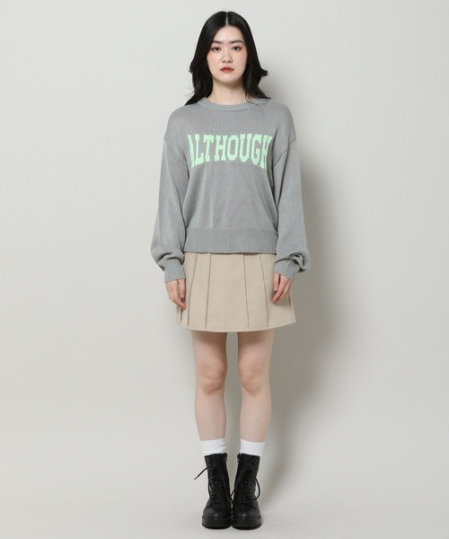 3.3 Field Trip (3.3フィールドトリップ)の「3.3 Field Trip/カラーロゴニット 2103066(ニット/セーター・レディース・ベージュ/グレー・FREE)」の11枚目の写真