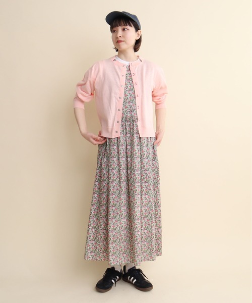 I am I in fact...(アイアムアイインファクト)の「LIBERTY apron one-piece(ジャンパースカート・レディース・グリーン/ブルー・FREE)」の10枚目の写真