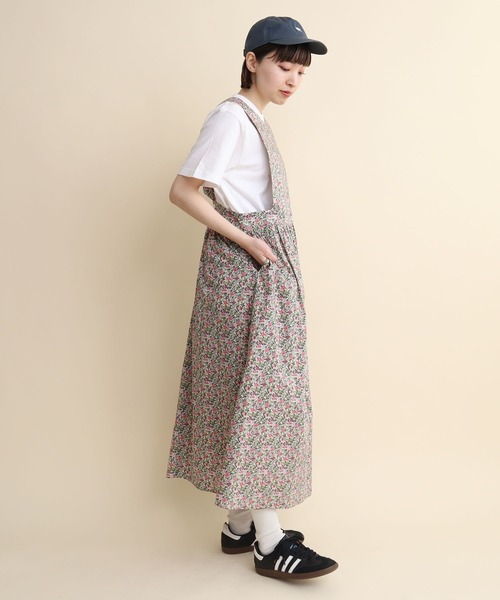 I am I in fact...(アイアムアイインファクト)の「LIBERTY apron one-piece(ジャンパースカート・レディース・グリーン/ブルー・FREE)」の13枚目の写真