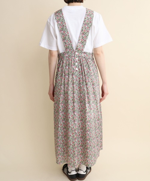 I am I in fact...(アイアムアイインファクト)の「LIBERTY apron one-piece(ジャンパースカート・レディース・グリーン/ブルー・FREE)」の19枚目の写真