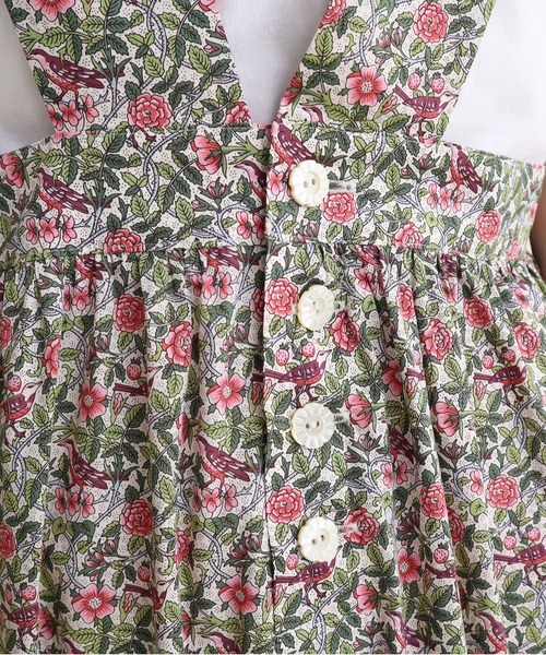 I am I in fact...(アイアムアイインファクト)の「LIBERTY apron one-piece(ジャンパースカート・レディース・グリーン/ブルー・FREE)」の22枚目の写真