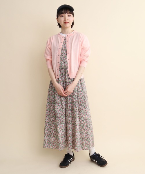 I am I in fact...(アイアムアイインファクト)の「LIBERTY apron one-piece(ジャンパースカート・レディース・グリーン/ブルー・FREE)」の9枚目の写真