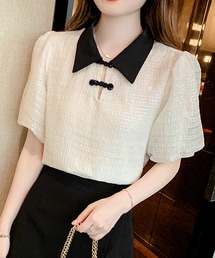 Twinkle;pm | バイカラーチャイナブラウス(シャツ/ブラウス)