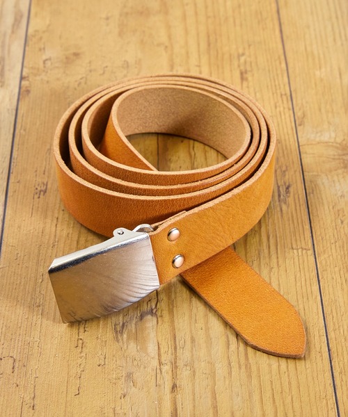 cramp（クランプ）の「Cramp クランプ / 別注バッファローレザーガチャベルト 水牛革レザーベルト / Cr-a101（ベルト・メンズ・ベージュ/ダークブラウン/ブラック・FREE）」の9枚目の写真