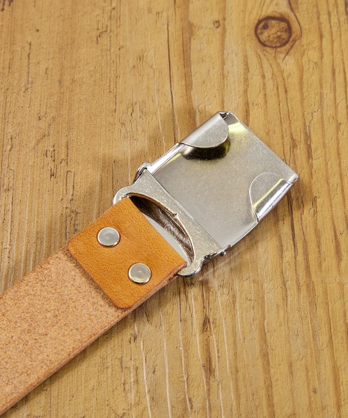 cramp（クランプ）の「Cramp クランプ / 別注バッファローレザーガチャベルト 水牛革レザーベルト / Cr-a101（ベルト・メンズ・ベージュ/ダークブラウン/ブラック・FREE）」の6枚目の写真