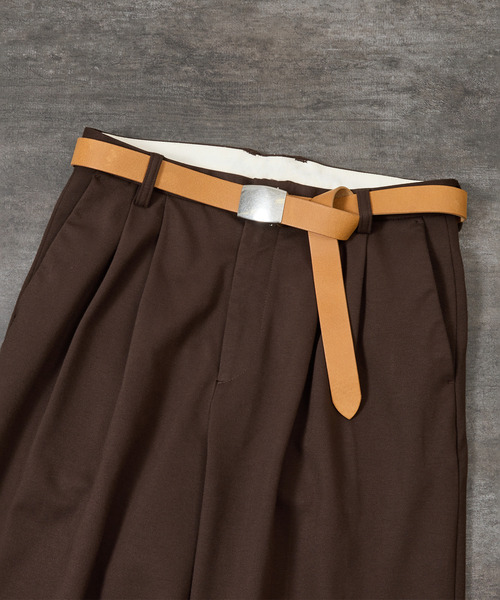 cramp（クランプ）の「Cramp クランプ / 別注バッファローレザーガチャベルト 水牛革レザーベルト / Cr-a101（ベルト・メンズ・ベージュ/ダークブラウン/ブラック・FREE）」の10枚目の写真