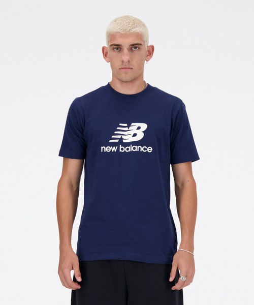NEW BALANCE（ニューバランス）の「ニューバランス New Balance ショートスリーブTシャツ New Balance Stacked Logo（Tシャツ/カットソー・メンズ・ブラック/ホワイト/ネイビー/ブルー・S/M/L/LL）」の3枚目の写真