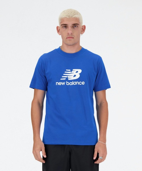 NEW BALANCE（ニューバランス）の「ニューバランス New Balance ショートスリーブTシャツ New Balance Stacked Logo（Tシャツ/カットソー・メンズ・ブラック/ホワイト/ネイビー/ブルー・S/M/L/LL）」の4枚目の写真