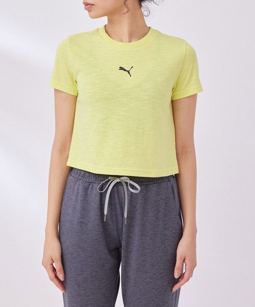PUMA(プーマ)の「【PUMA】DARE TO クロップドTシャツ(Tシャツ/カットソー・レディース・イエロー/ホワイト/ブラック・M/L)」の21枚目の写真