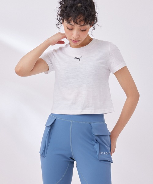 PUMA(プーマ)の「【PUMA】DARE TO クロップドTシャツ(Tシャツ/カットソー・レディース・イエロー/ホワイト/ブラック・M/L)」の19枚目の写真