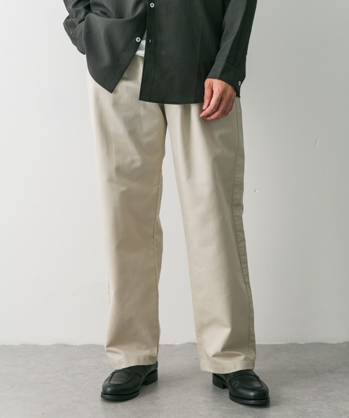 URBAN RESEARCH DOORS（アーバンリサーチドアーズ）の「『イージーケア』『速乾』2タックワイドチノパンツ（その他パンツ・メンズ・ベージュ/ネイビー/オフホワイト・MEDIUM/LARGE）」の15枚目の写真