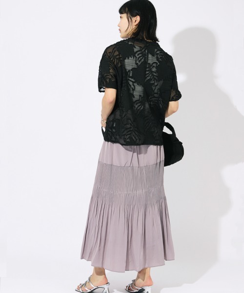 ENIM BY VICKY(エニムバイビッキー)の「プリーツ切替スカート《手洗い可能》(スカート・レディース・グレー/ブルー/ネイビー・M)」の13枚目の写真