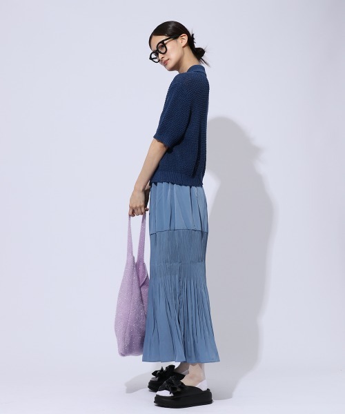 ENIM BY VICKY(エニムバイビッキー)の「プリーツ切替スカート《手洗い可能》(スカート・レディース・グレー/ブルー/ネイビー・M)」の19枚目の写真