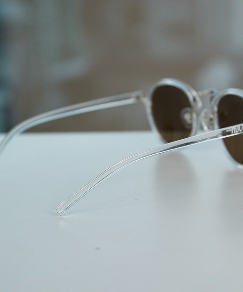 JUNRED(ジュンレッド)の「コンビボストンサングラス(サングラス・メンズ・ブラウン/ミント・FREE)」の3枚目の写真