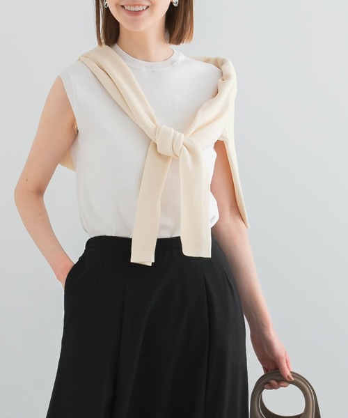 URBAN RESEARCH ROSSO WOMEN(アーバンリサーチ ロッソ)の「GICIPI OPALE(ニット/セーター・レディース・ホワイト/チャコールグレー/ネイビー/グリーン系その他/ラベンダー・1)」の2枚目の写真