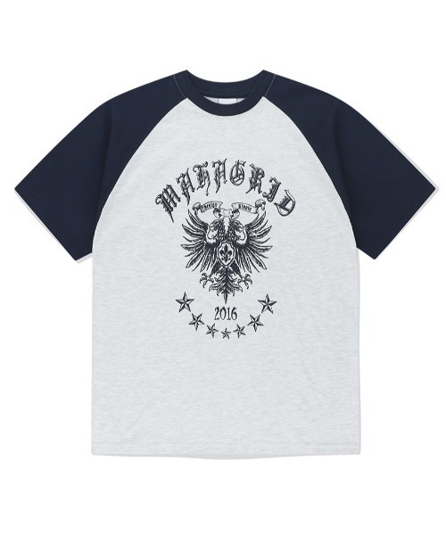 『mahagrid/マハグリッド』 EAGLE CREST RAGLAN TEE/イーグルラグラン Tシャツ(Tシャツ/カットソー)|MAHAGRID(マハグリッド) 『mahagrid/マハグリッド』 EAGLE CREST RAGLAN TEE/イーグルラグラン Tシャツ(Tシャツ/カットソー)|MAHAGRID(マハグリッド)
