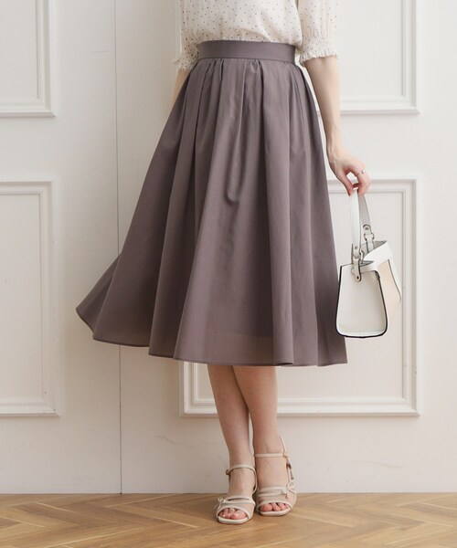 couture brooch（クチュールブローチ）の「◆パレットボイルスカート（スカート・レディース・ネイビー/ライトグレー/ホワイト系3/ブラウン系その他・42/40/38）」の3枚目の写真