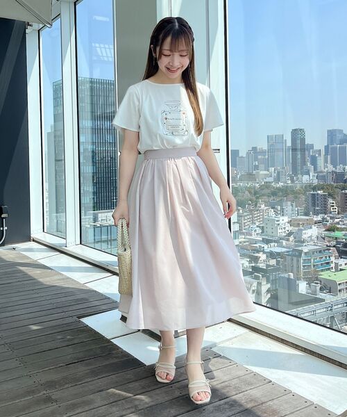 couture brooch（クチュールブローチ）の「◆パレットボイルスカート（スカート・レディース・ネイビー/ライトグレー/ホワイト系3/ブラウン系その他・42/40/38）」の12枚目の写真