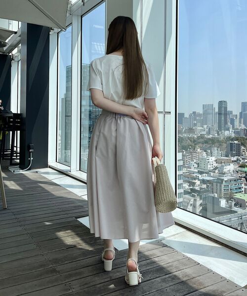 couture brooch（クチュールブローチ）の「◆パレットボイルスカート（スカート・レディース・ネイビー/ライトグレー/ホワイト系3/ブラウン系その他・42/40/38）」の14枚目の写真