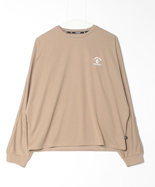 CONVERSE（コンバース）の「コンバース  CS TAPE LS TEE_（Tシャツ/カットソー・レディース・ライトグリーン/サンドグレー/ピンク・M/L/S）」の2枚目の写真
